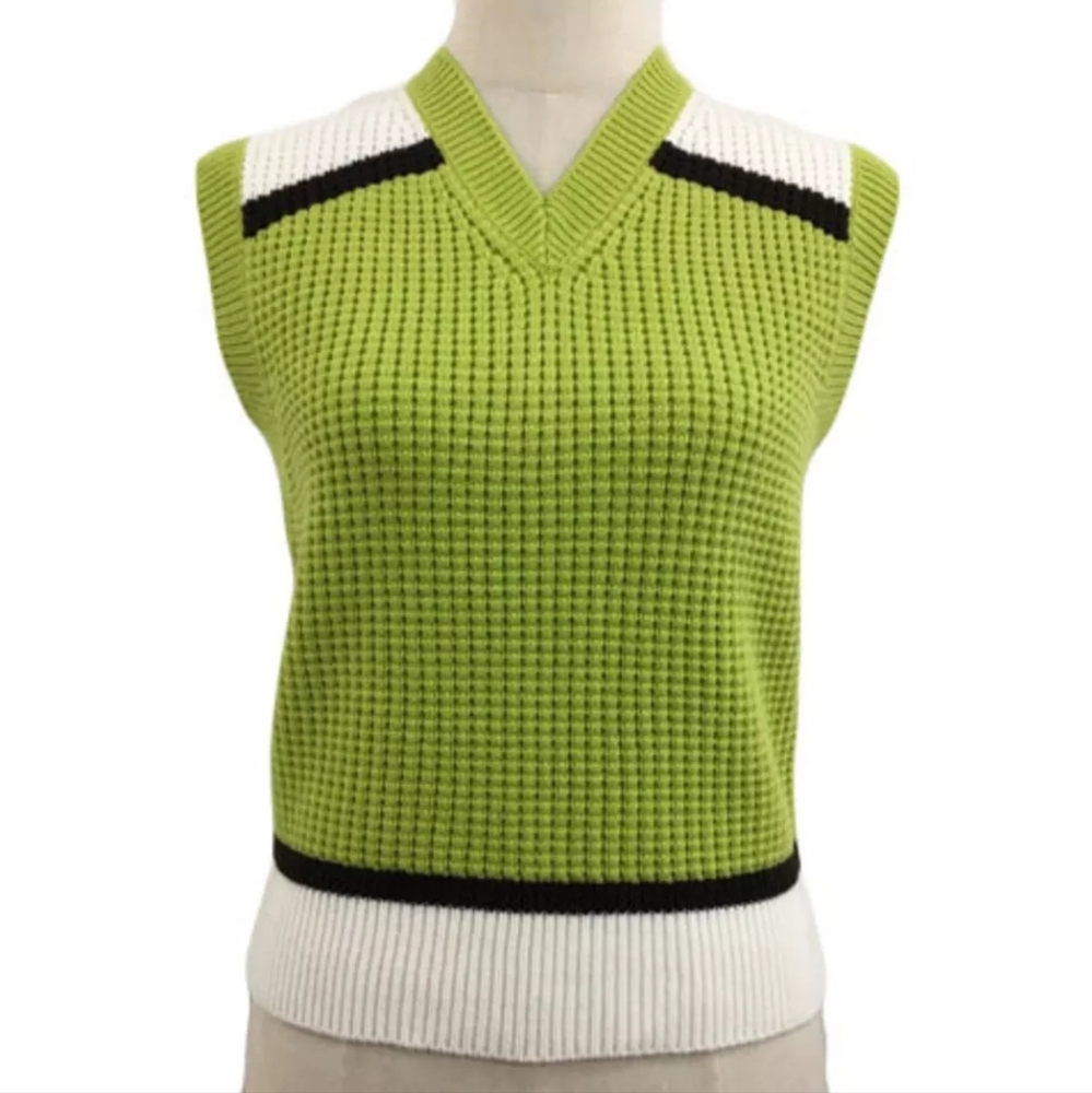 Marni × Uniqlo Chic Green Knit Sleeveless Top